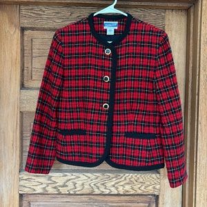 Pendleton Red Plaid Jacket 8 Holiday